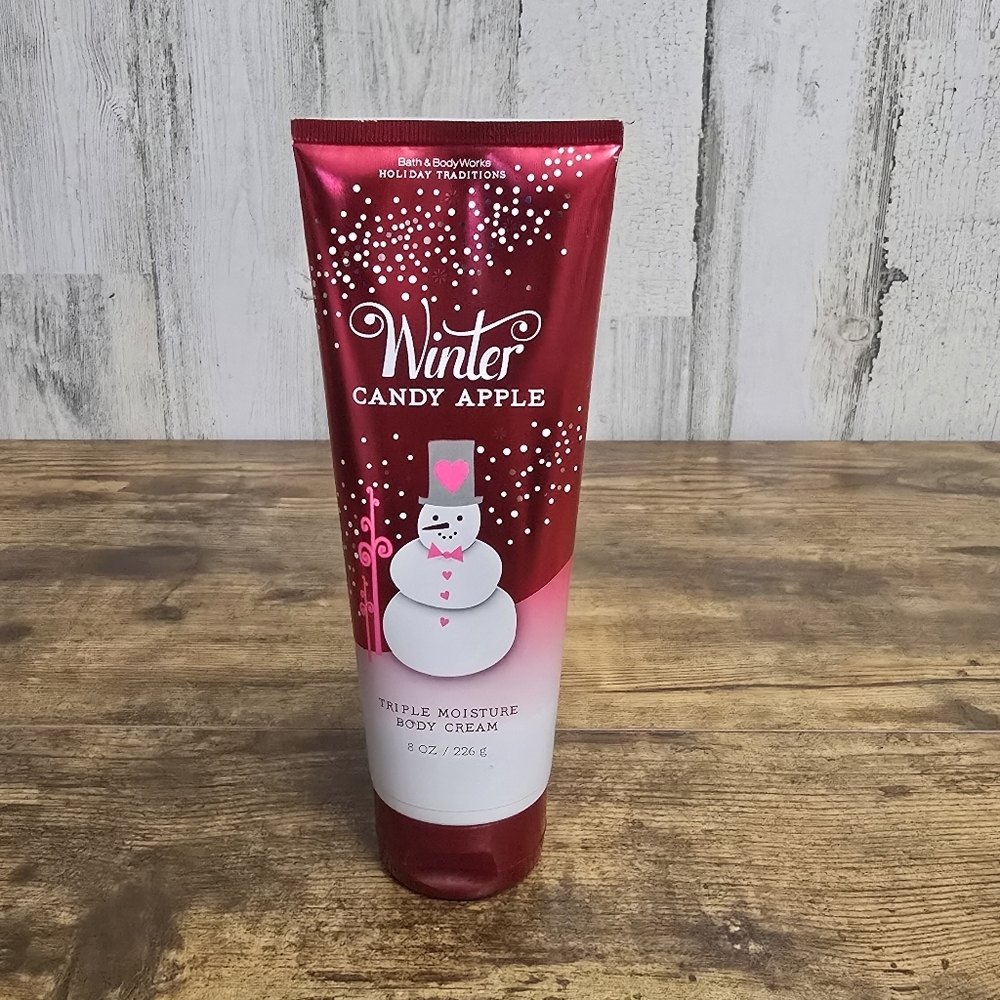 Bath & Body Works Winter Candy Apple Body Cream 8 OZ